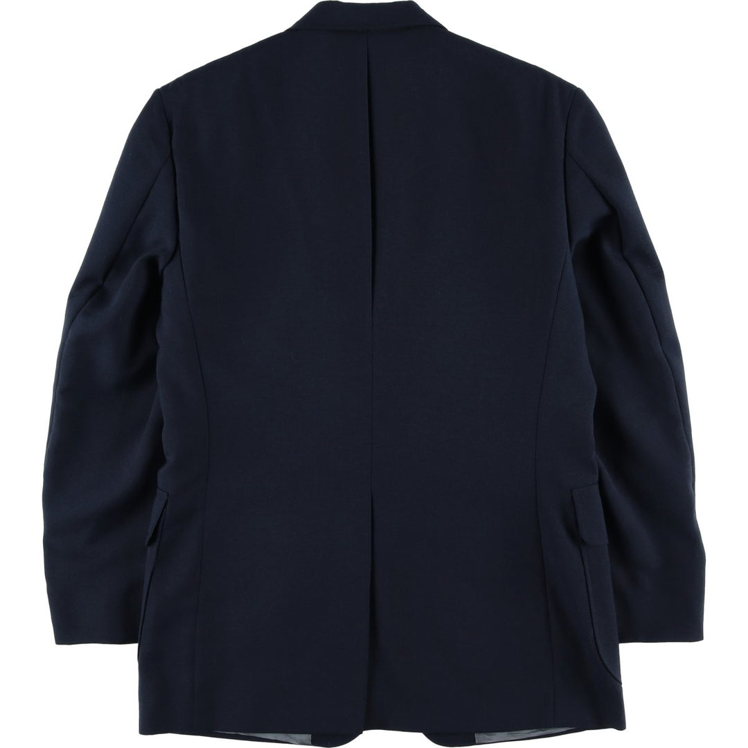 Stafford Navy Blazer, Tailored Jacket, Men's Size M Dacron Polyester navy blue type Vintage Second Hand