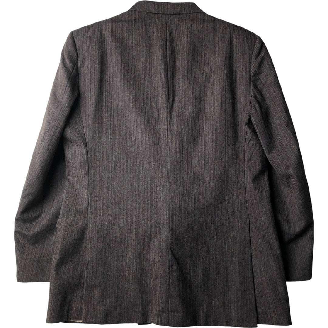 Pierre Cardin Herringbone Wool Tailored Jacket, Made in USA, Men's Size L wool brown type Vintage Second Hand