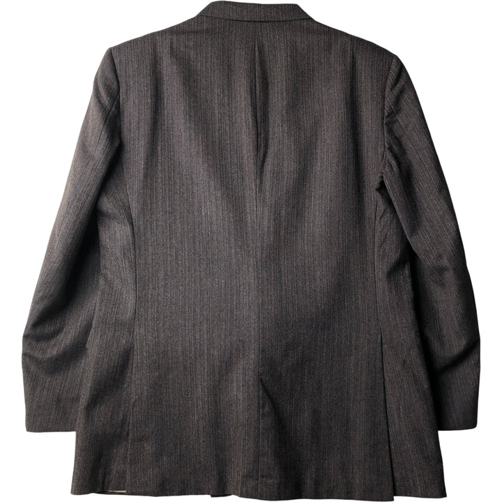 Pierre Cardin Herringbone Wool Tailored Jacket, Made in USA, Men's Size L wool brown type Vintage Second Hand