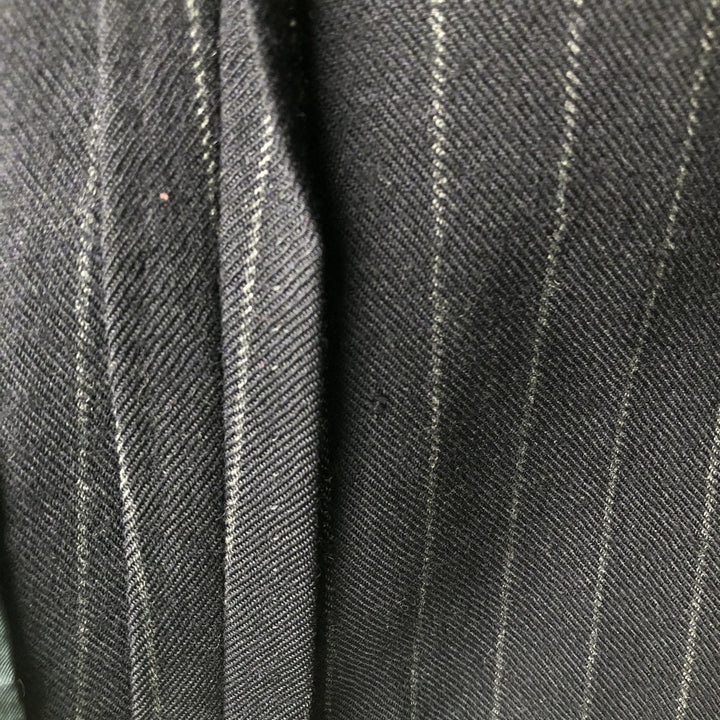 Rockingham Stripe Pattern Tailored Jacket, Men's Size Small unclear navy blue type Vintage Second Hand