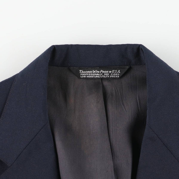 Christian Brooks tailored jacket, made in USA, men's size M unclear navy blue type Vintage Second Hand