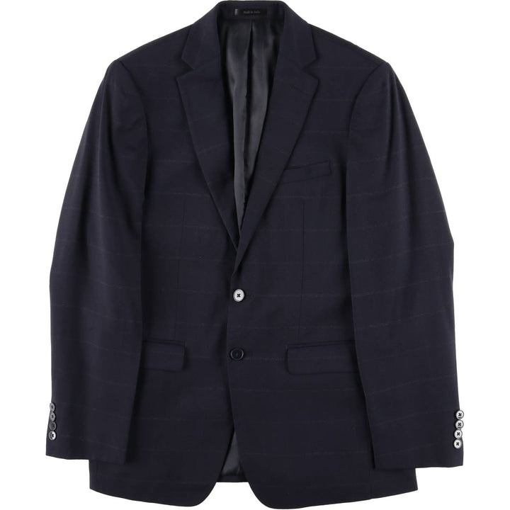 Calvin Klein Extreme Slim Fit Check Pattern Tailored Jacket, Men's Size Small unclear navy blue type Vintage Second Hand