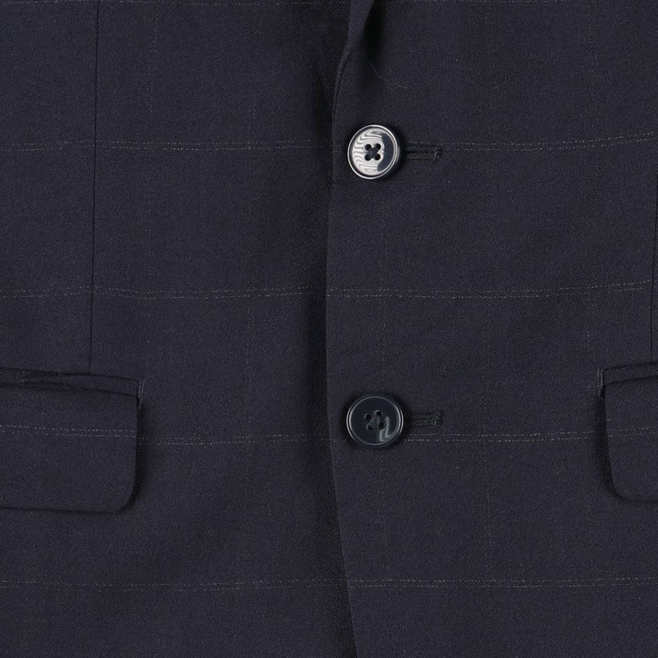 Calvin Klein Extreme Slim Fit Check Pattern Tailored Jacket, Men's Size Small unclear navy blue type Vintage Second Hand