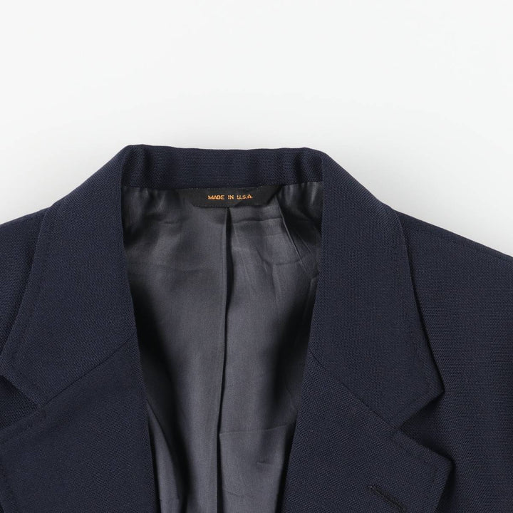 Stafford Navy Blazer, Tailored Jacket, Made in USA, Men's Size Small unclear navy blue type Vintage Second Hand