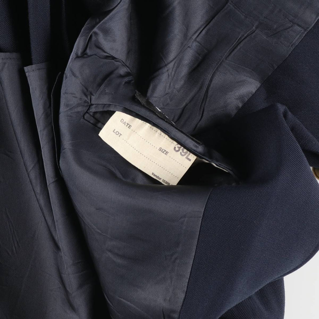 Stafford Navy Blazer, Tailored Jacket, Made in USA, Men's Size Small unclear navy blue type Vintage Second Hand