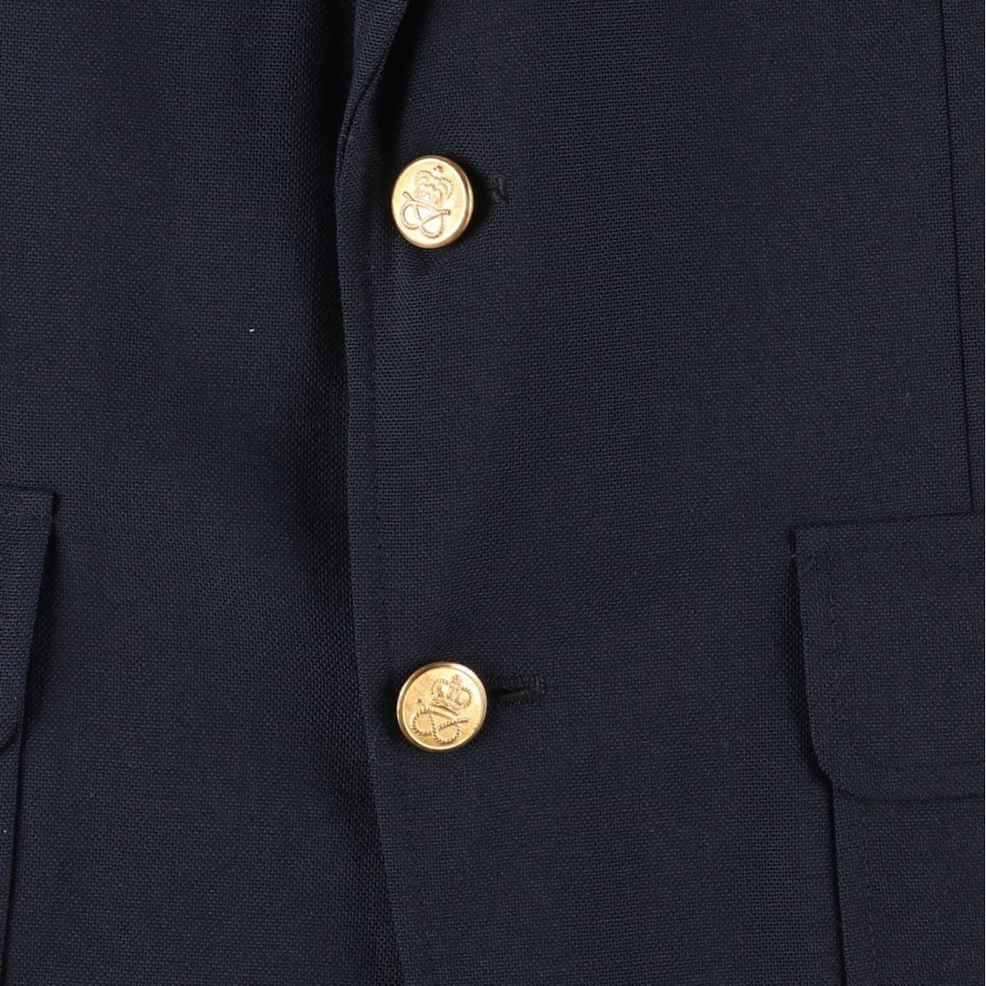 Stafford Navy Blazer, Tailored Jacket, Made in USA, Men's Size Small unclear navy blue type Vintage Second Hand