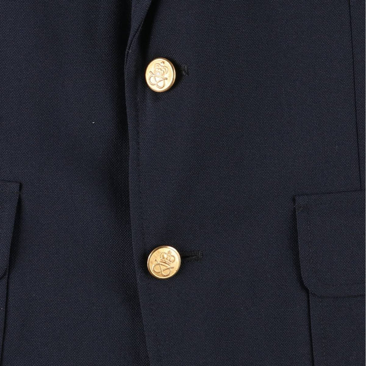 Stafford Navy Blazer, Tailored Jacket, Made in USA, Men's Size Small unclear navy blue type Vintage Second Hand