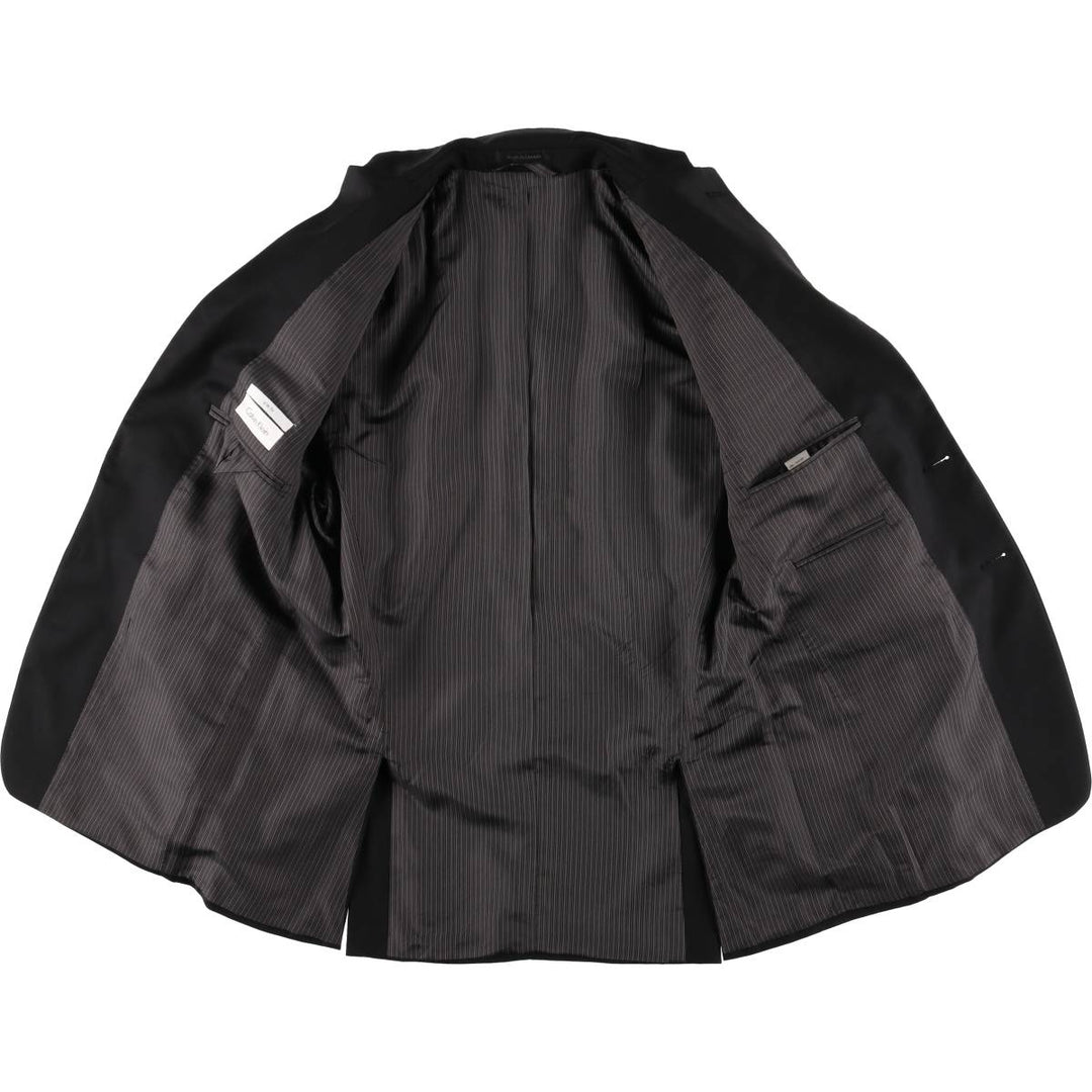 Calvin Klein slim fit wool tailored jacket, made in Canada, men's size small wool black type Vintage Second Hand