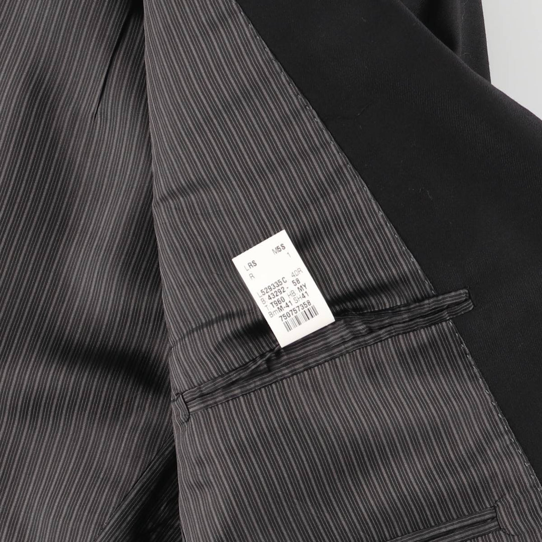 Calvin Klein slim fit wool tailored jacket, made in Canada, men's size small wool black type Vintage Second Hand