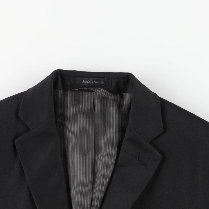 Calvin Klein slim fit wool tailored jacket, made in Canada, men's size small wool black type Vintage Second Hand