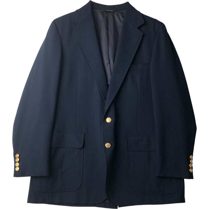 VANJULIAN Navy Blazer, Tailored Jacket, Made in USA, Men's Size M unclear navy blue type Vintage Second Hand