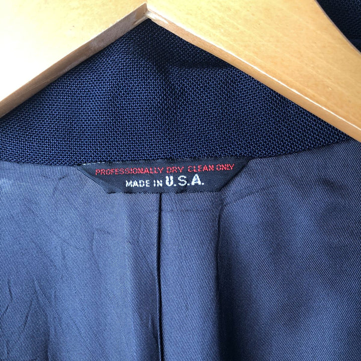 VANJULIAN Navy Blazer, Tailored Jacket, Made in USA, Men's Size M unclear navy blue type Vintage Second Hand