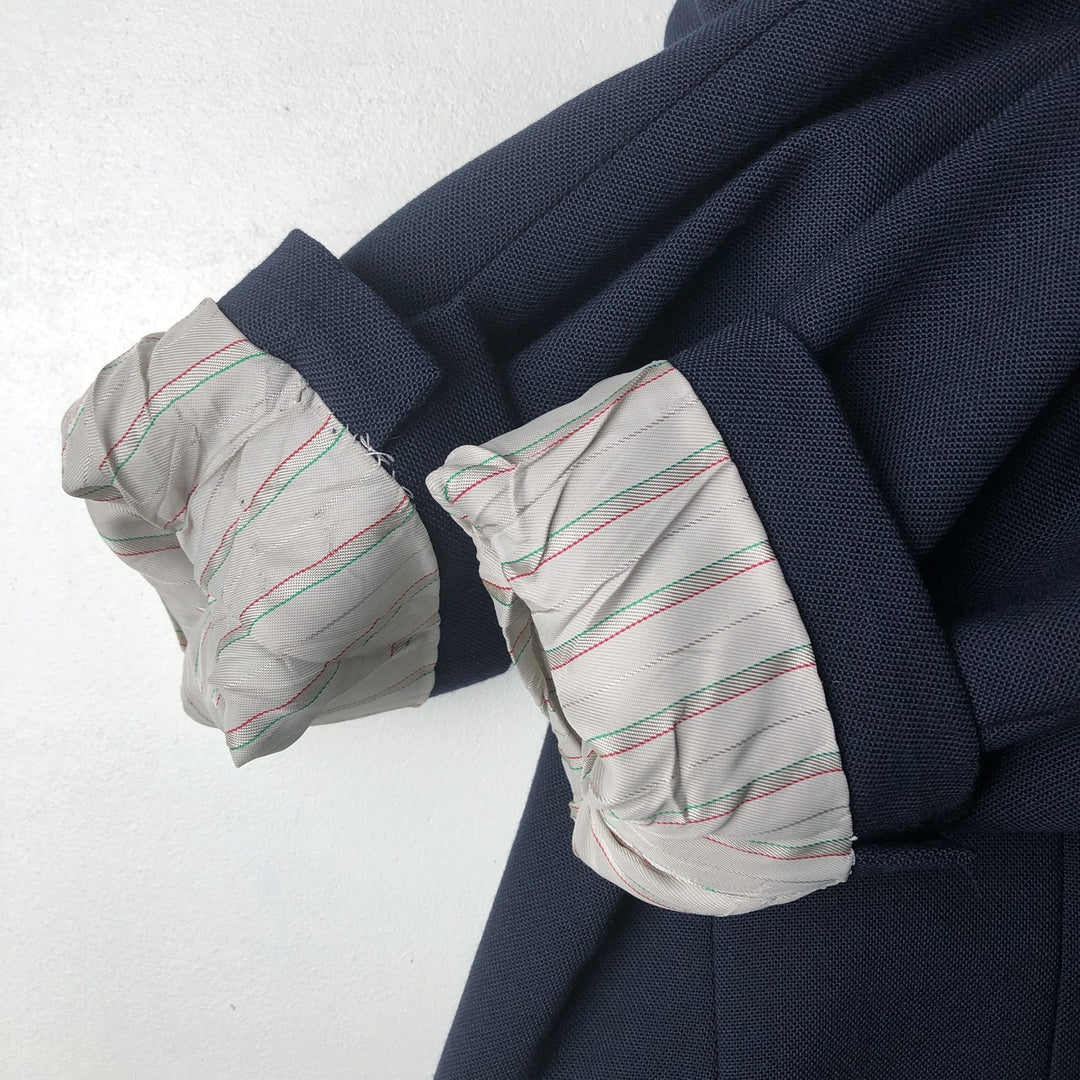 VANJULIAN Navy Blazer, Tailored Jacket, Made in USA, Men's Size M unclear navy blue type Vintage Second Hand