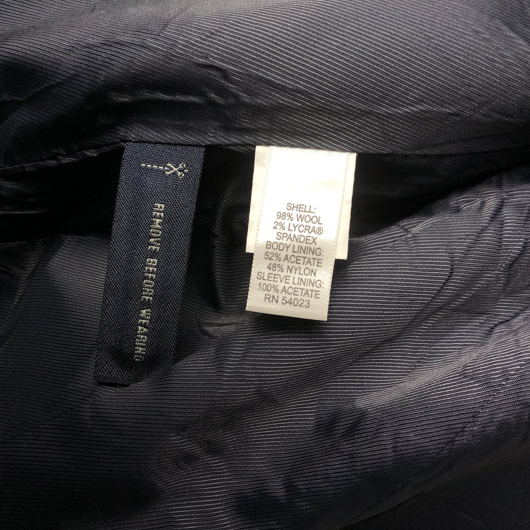 Banana Republic Wool Tailored Jacket, Men's Size L wool navy blue type Vintage Second Hand