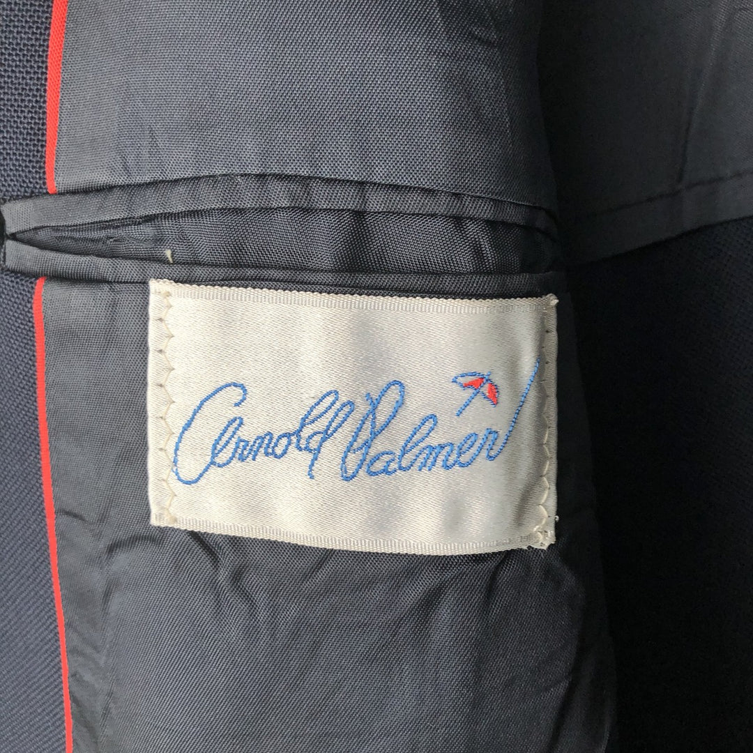 Arnold Palmer Navy Blazer, Tailored Jacket, Made in USA, Men's Size L unclear navy blue type Vintage Second Hand