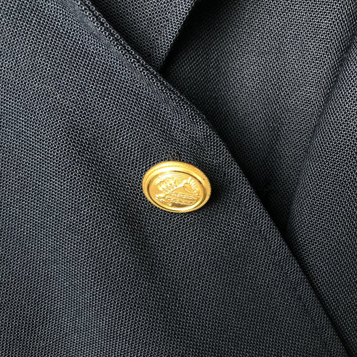 Arnold Palmer Navy Blazer, Tailored Jacket, Made in USA, Men's Size L unclear navy blue type Vintage Second Hand