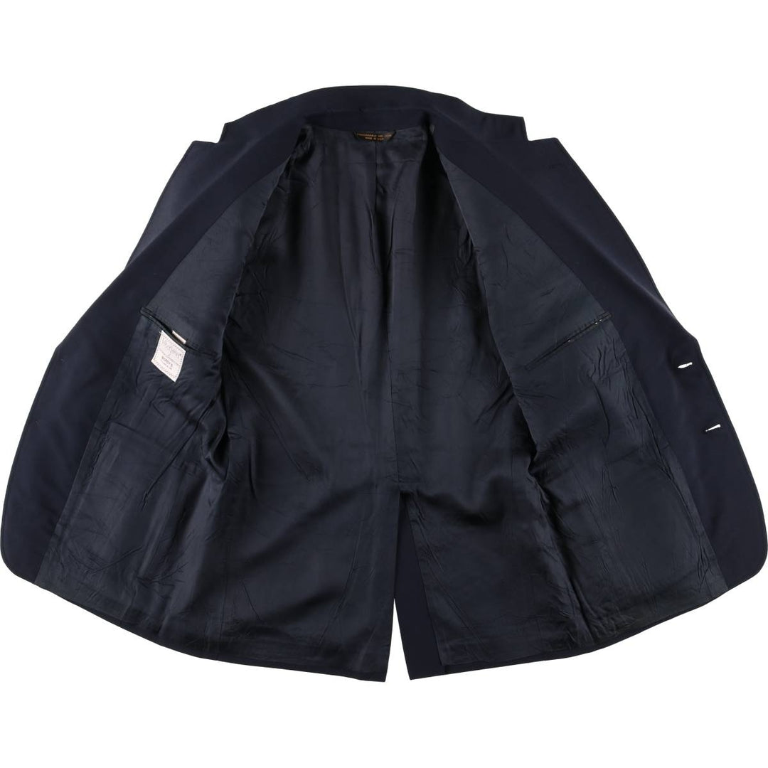 Talbot James Navy Blazer, Tailored Jacket, Made in USA, Men's Size Medium unclear navy blue type Vintage Second Hand