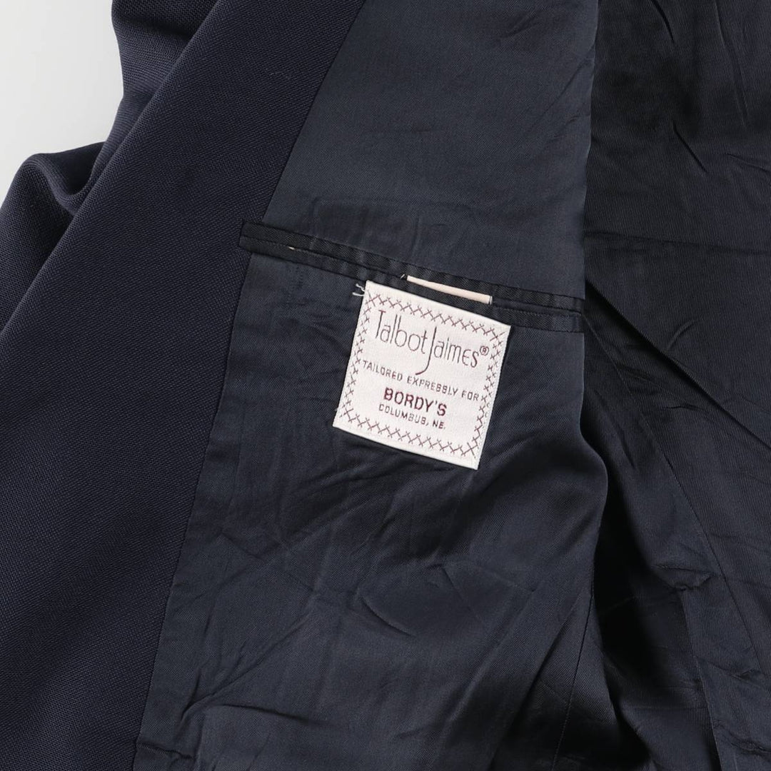 Talbot James Navy Blazer, Tailored Jacket, Made in USA, Men's Size Medium unclear navy blue type Vintage Second Hand