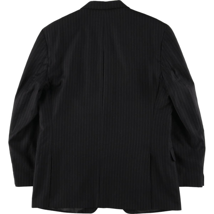 Ralph Lauren Lauren Striped Wool Tailored Jacket, Men's Size M wool black type Vintage Second Hand