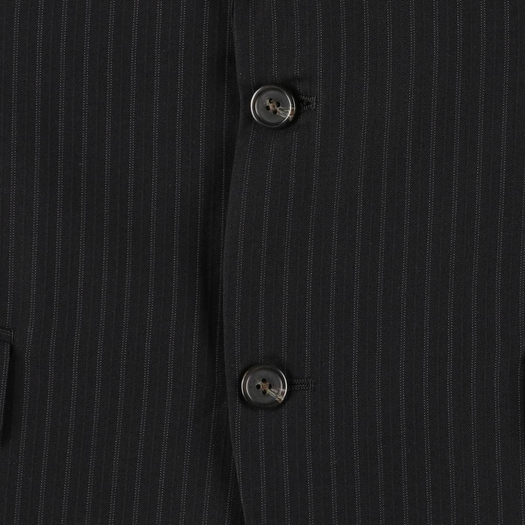 Ralph Lauren Lauren Striped Wool Tailored Jacket, Men's Size M wool black type Vintage Second Hand
