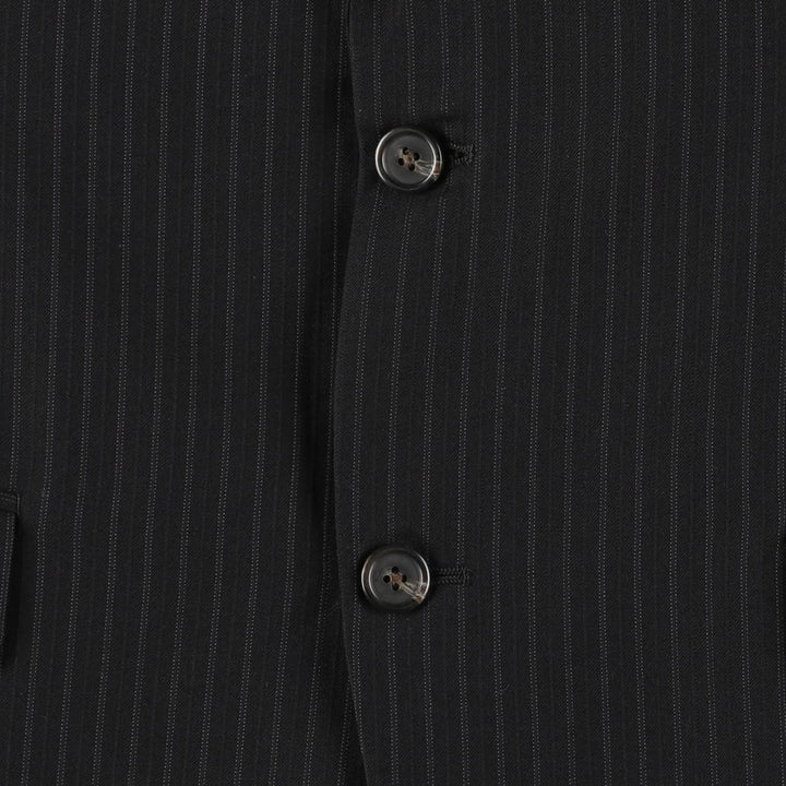 Ralph Lauren Lauren Striped Wool Tailored Jacket, Men's Size M wool black type Vintage Second Hand
