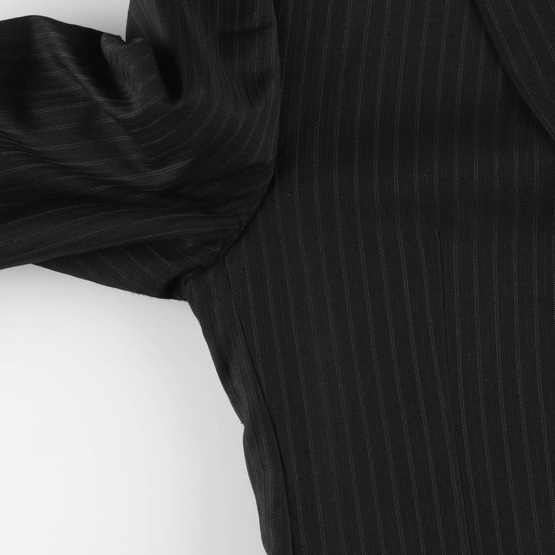 Ralph Lauren Lauren Striped Wool Tailored Jacket, Men's Size M wool black type Vintage Second Hand