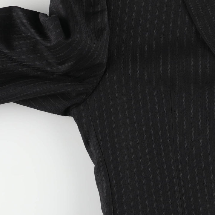 Ralph Lauren Lauren Striped Wool Tailored Jacket, Men's Size M wool black type Vintage Second Hand
