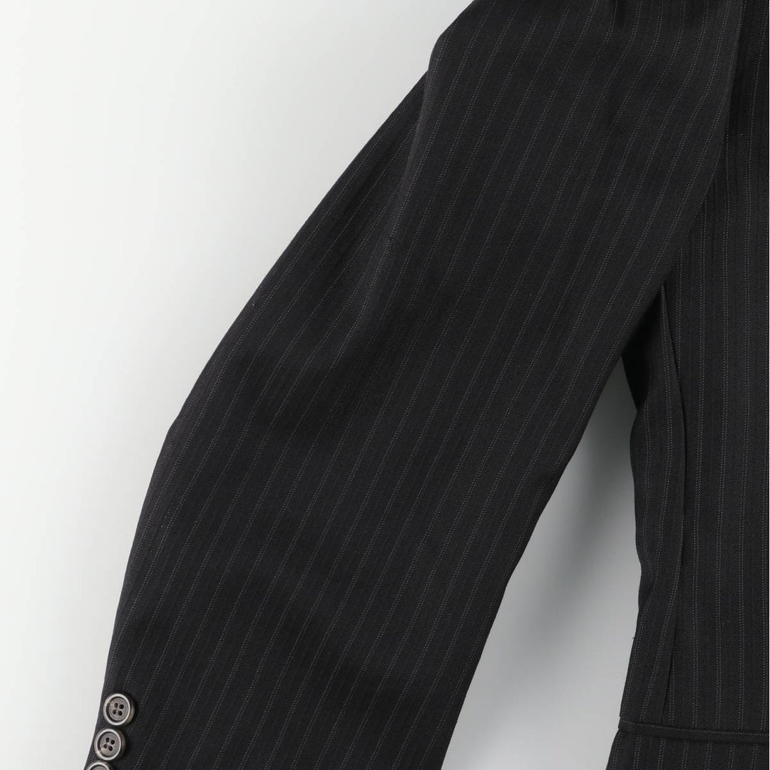 Ralph Lauren Lauren Striped Wool Tailored Jacket, Men's Size M wool black type Vintage Second Hand