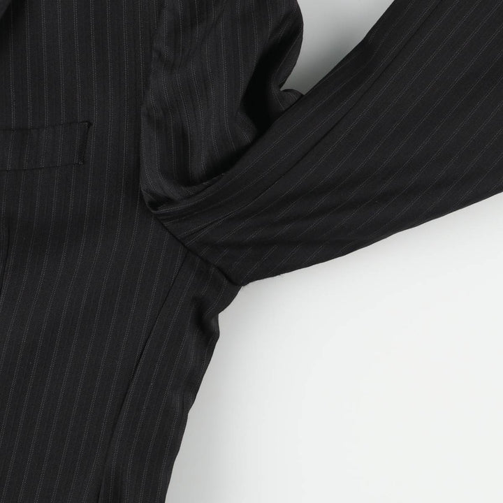 Ralph Lauren Lauren Striped Wool Tailored Jacket, Men's Size M wool black type Vintage Second Hand