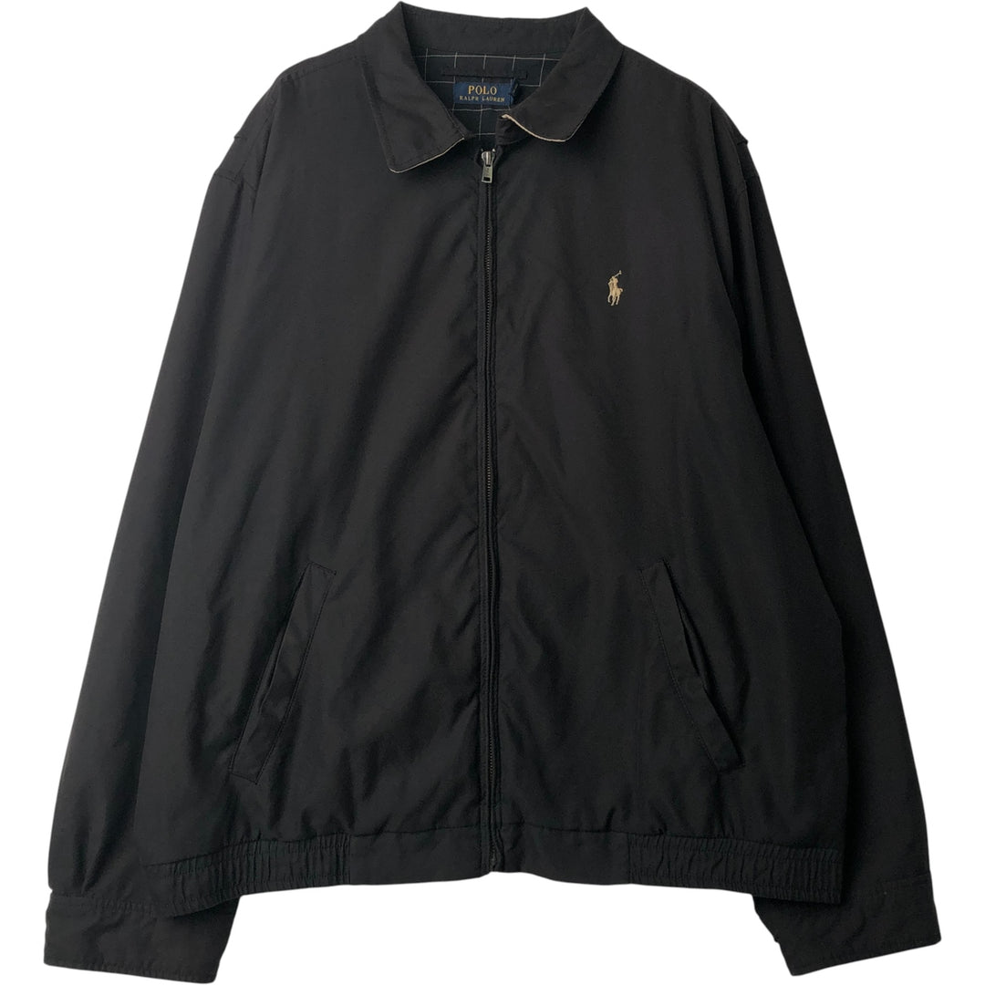 Ralph Lauren POLO RALPH LAUREN Swing Top Sports Jacket Men's XL polyester black type Vintage Second Hand