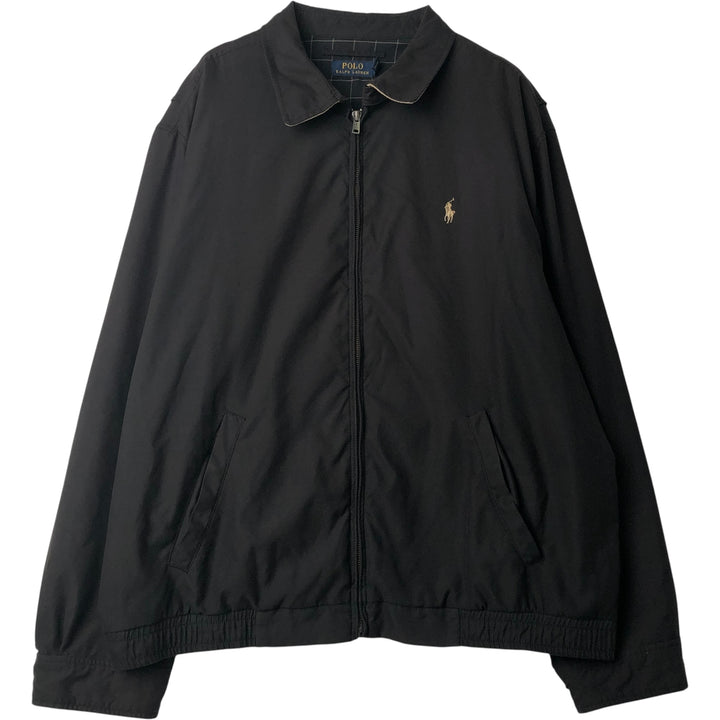 Ralph Lauren POLO RALPH LAUREN Swing Top Sports Jacket Men's XL polyester black type Vintage Second Hand