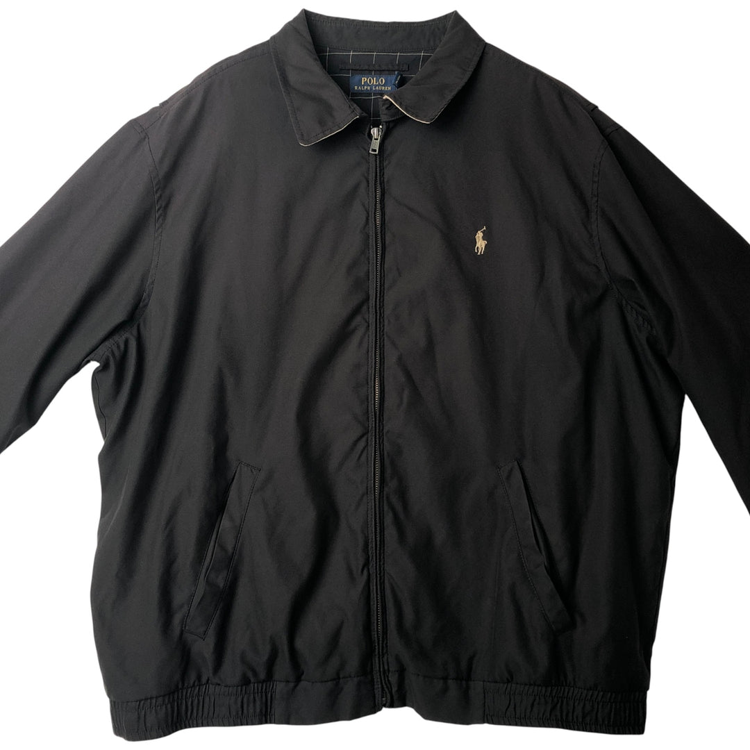 Ralph Lauren POLO RALPH LAUREN Swing Top Sports Jacket Men's XL polyester black type Vintage Second Hand