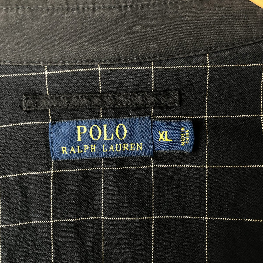 Ralph Lauren POLO RALPH LAUREN Swing Top Sports Jacket Men's XL polyester black type Vintage Second Hand