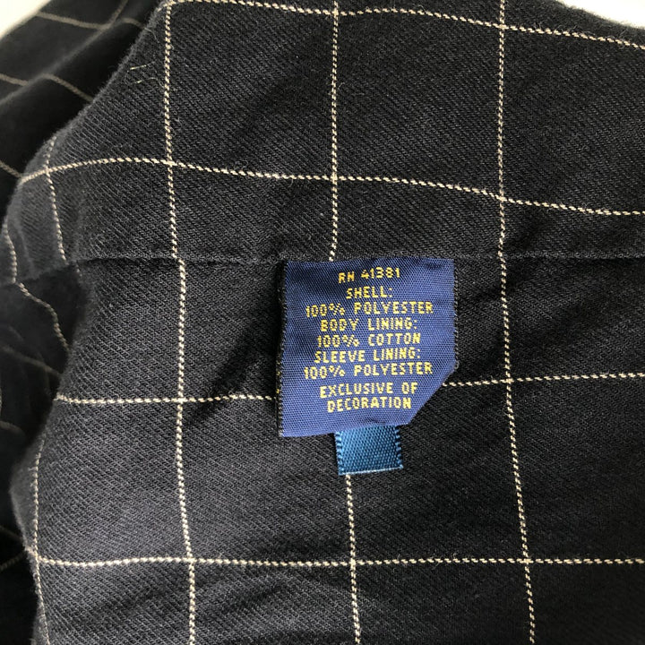 Ralph Lauren POLO RALPH LAUREN Swing Top Sports Jacket Men's XL polyester black type Vintage Second Hand