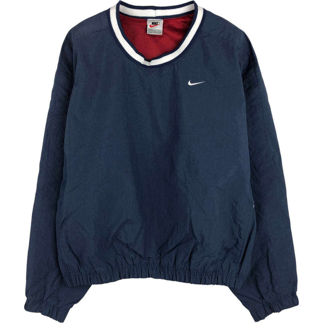 90'S Nike Nylon Pullover, Women's Size Medium, Vintage Nylon navy blue type Vintage Second Hand