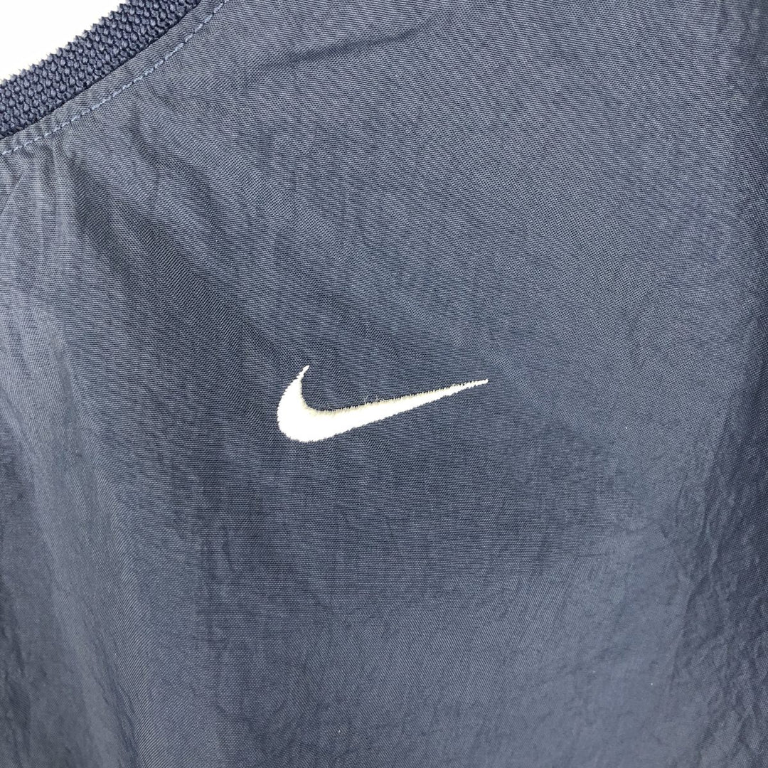 90'S Nike Nylon Pullover, Women's Size Medium, Vintage Nylon navy blue type Vintage Second Hand