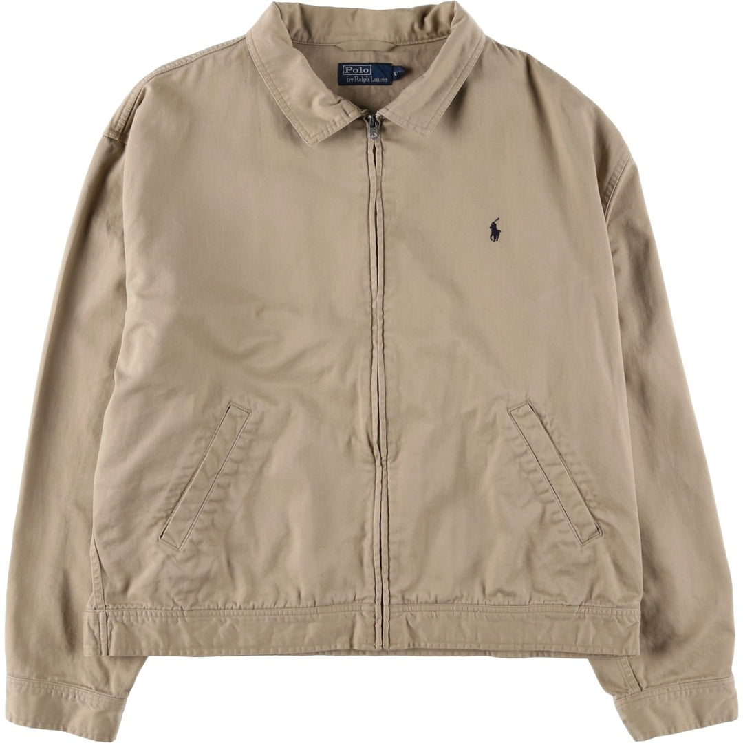 Ralph Lauren POLO by Ralph Lauren Swing Top Sports Jacket Men's XXL cotton Beige type Vintage Second Hand