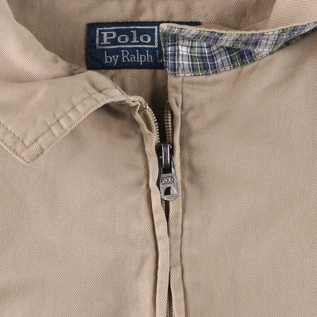 Ralph Lauren POLO by Ralph Lauren Swing Top Sports Jacket Men's XXL cotton Beige type Vintage Second Hand