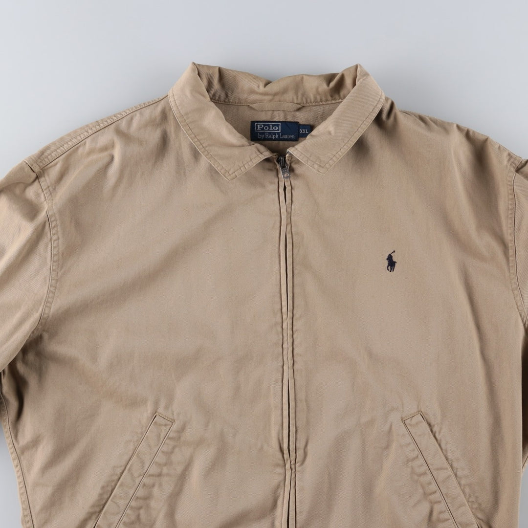 Ralph Lauren POLO by Ralph Lauren Swing Top Sports Jacket Men's XXL cotton Beige type Vintage Second Hand
