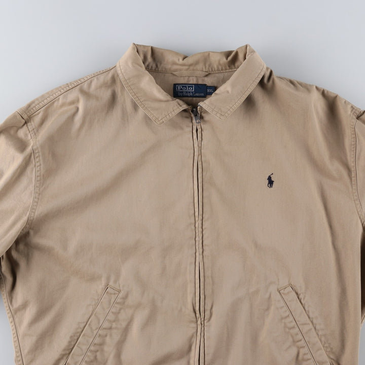 Ralph Lauren POLO by Ralph Lauren Swing Top Sports Jacket Men's XXL cotton Beige type Vintage Second Hand