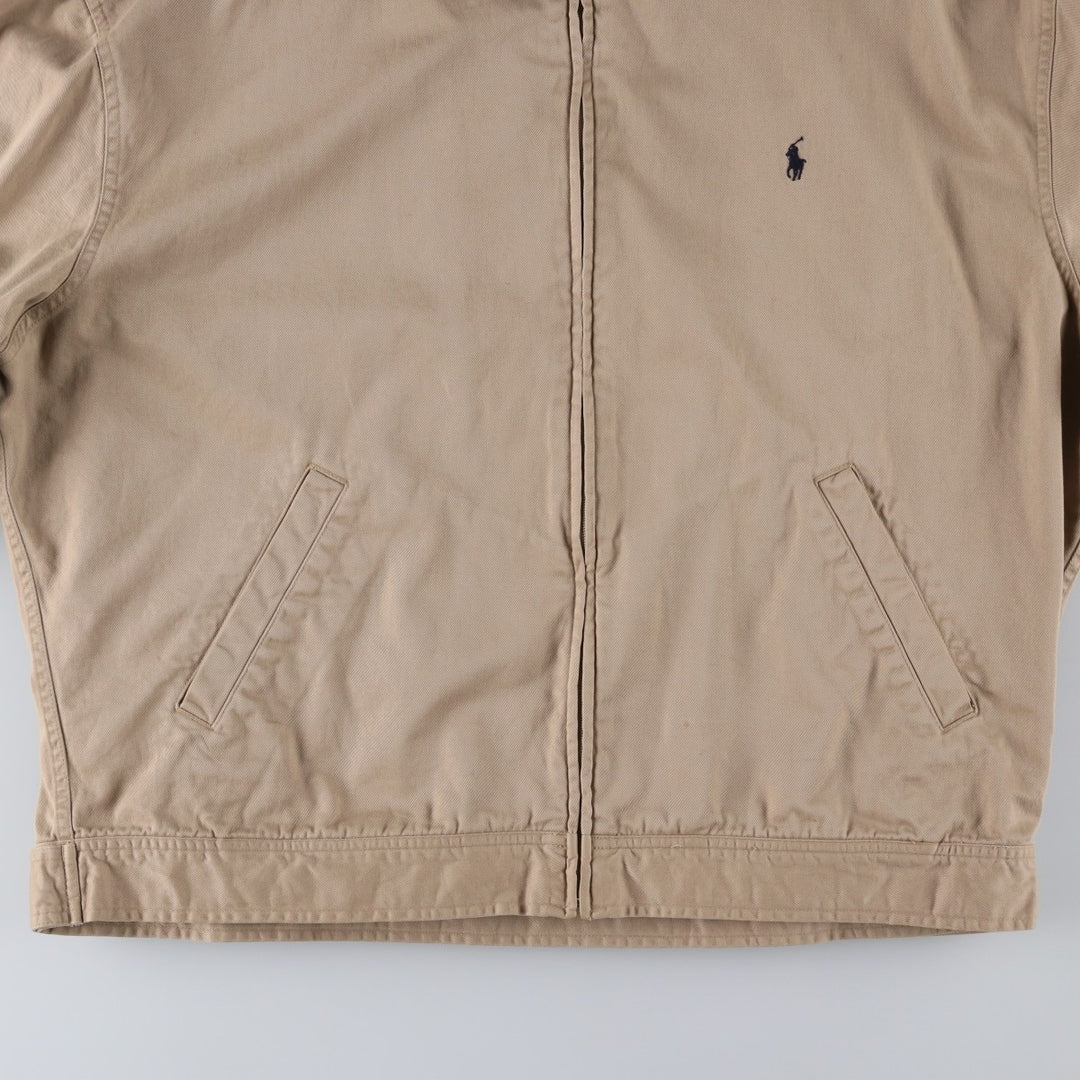 Ralph Lauren POLO by Ralph Lauren Swing Top Sports Jacket Men's XXL cotton Beige type Vintage Second Hand