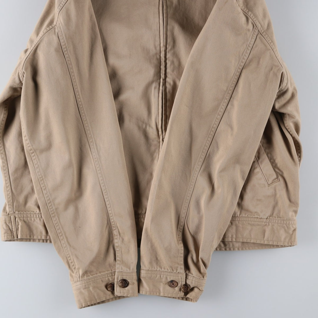 Ralph Lauren POLO by Ralph Lauren Swing Top Sports Jacket Men's XXL cotton Beige type Vintage Second Hand