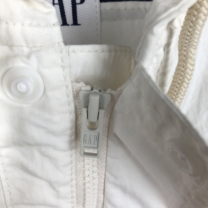 GAP Border Pattern Anorak Parka, Men's Size XS cotton white type Vintage Second Hand
