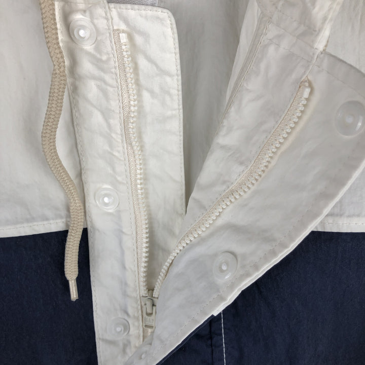 GAP Border Pattern Anorak Parka, Men's Size XS cotton white type Vintage Second Hand