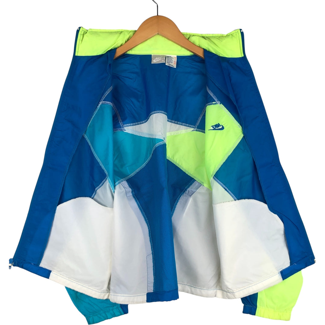 90'S Vintage Nike Nylon Jacket, Women's Size Small Nylon Blue type light blue Vintage Second Hand