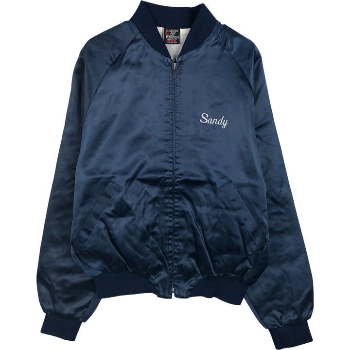 Vintage 1970'S Hilton Aristo JAC nylon jacket, made in the USA, size M, men's. Nylon navy blue type Vintage Second Hand