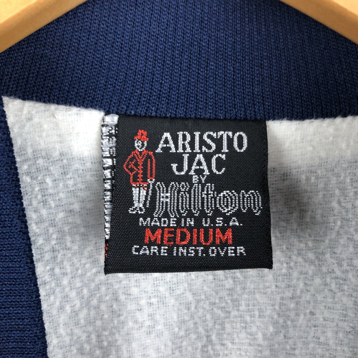 Vintage 1970'S Hilton Aristo JAC nylon jacket, made in the USA, size M, men's. Nylon navy blue type Vintage Second Hand