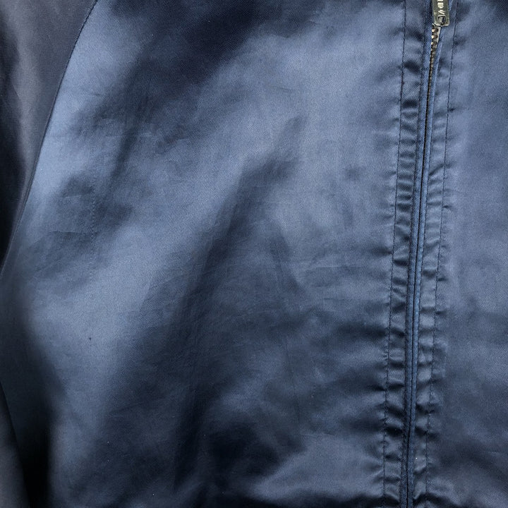 Vintage 1970'S Hilton Aristo JAC nylon jacket, made in the USA, size M, men's. Nylon navy blue type Vintage Second Hand