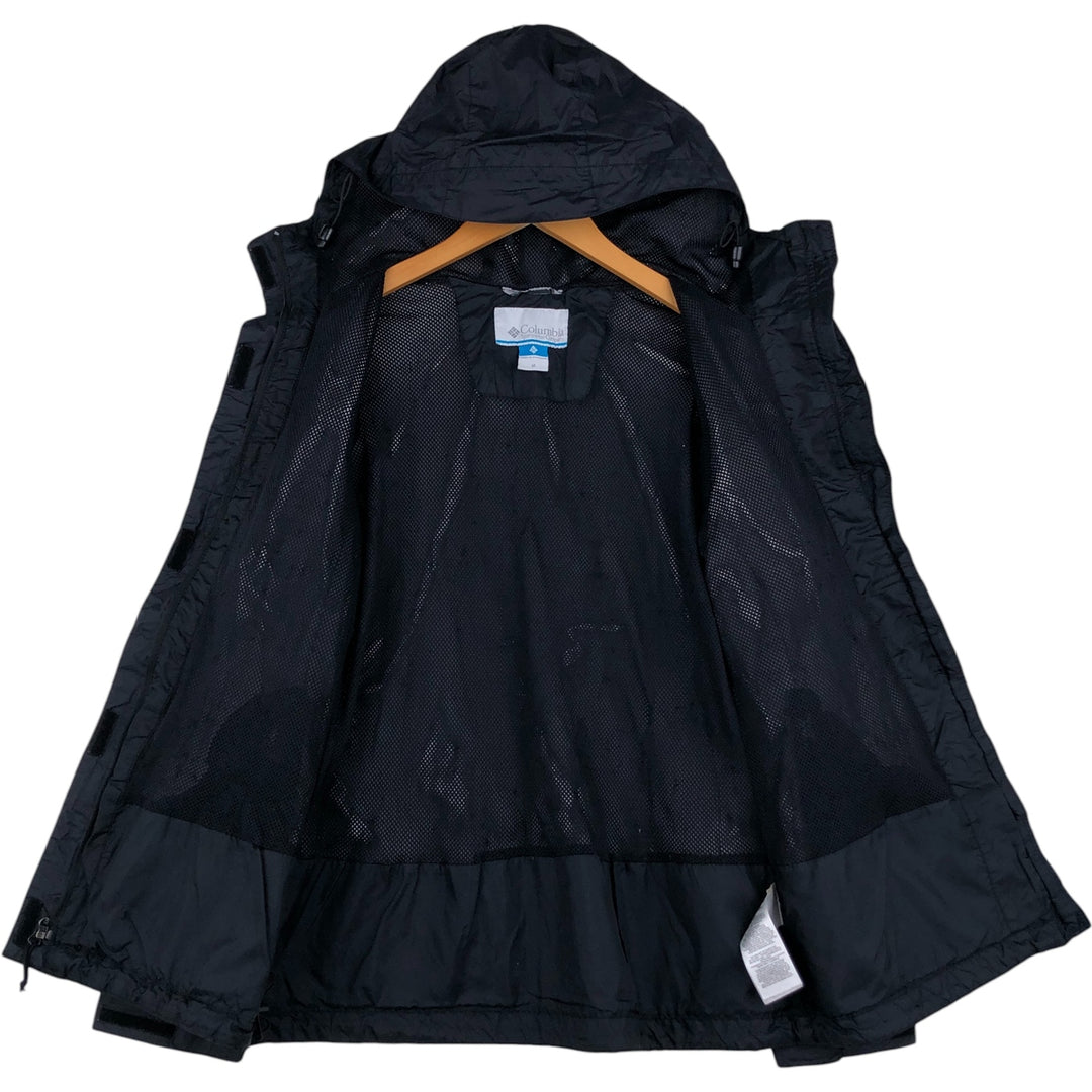 Columbia Mountain Parka Shell Jacket, Women's Size M Nylon black type Vintage Second Hand