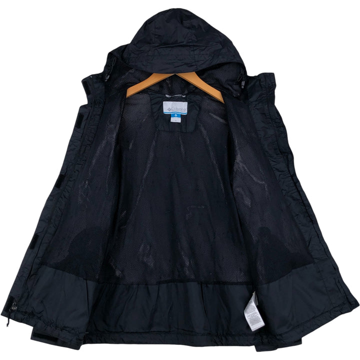 Columbia Mountain Parka Shell Jacket, Women's Size M Nylon black type Vintage Second Hand